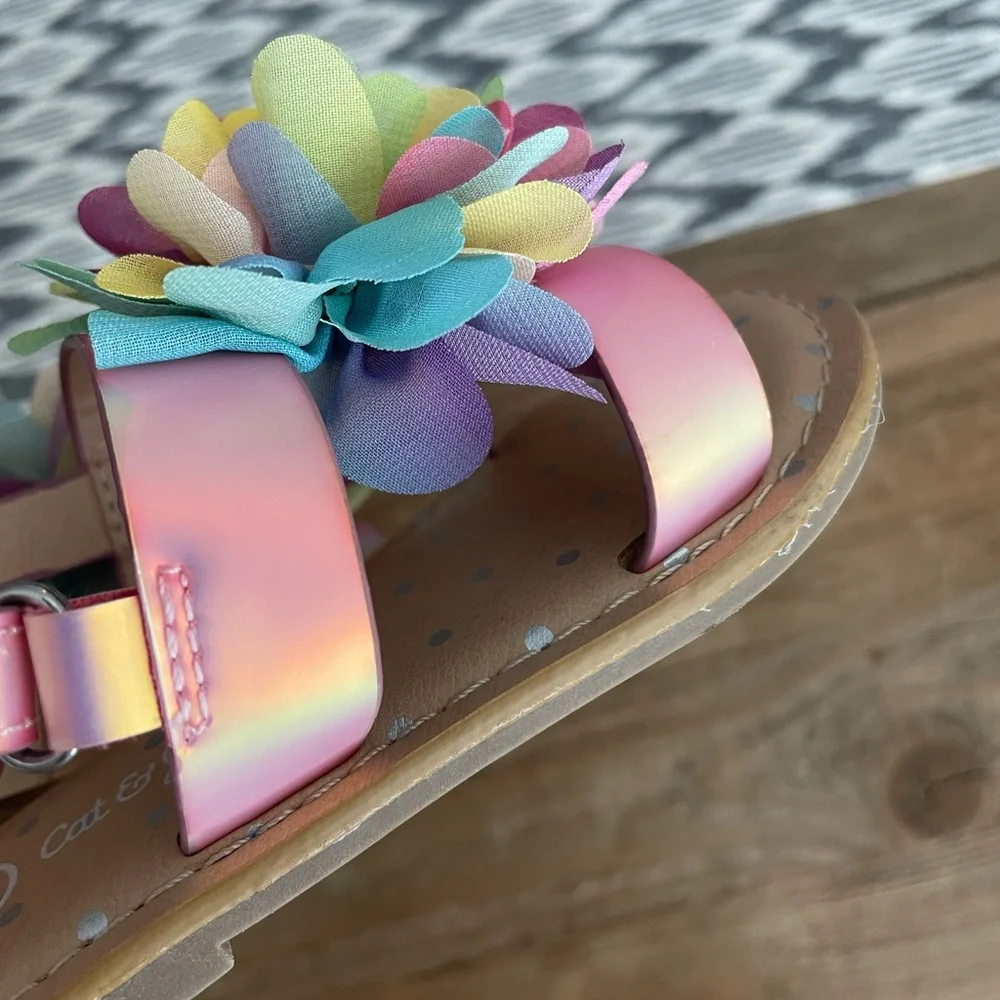Cat & Jack: Toddler Pink and Yellow Floral Sandals